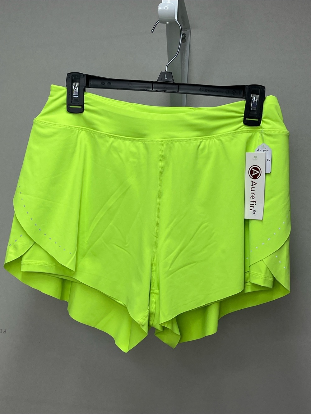 Neon Yellow Athletic Shorts for Women